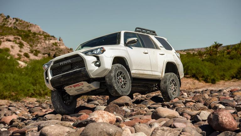 2021 Toyota 4Runner TRD Pro in white.